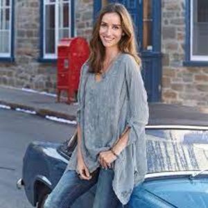 Johnny Was Flowy Cam Tunic